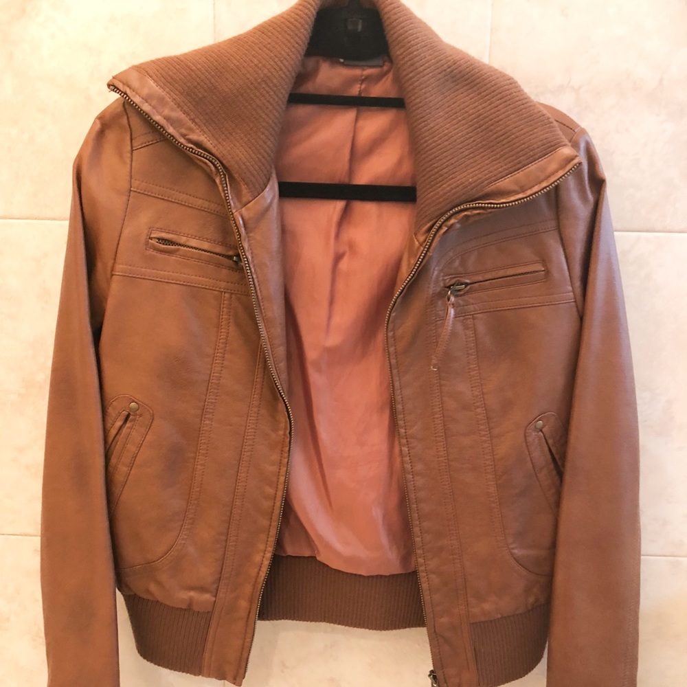 Urban Outfitters Faux Leather Bomber Jacket